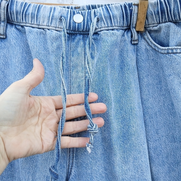 Banana Republic Barrel Jeans Stretch Waist Drawstring - Picture 4 of 8